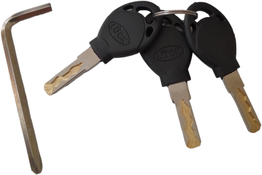 Heavy-Duty U-Lock with 120 dB Alarm – Weatherproof Security for E-Bikes & Scooters