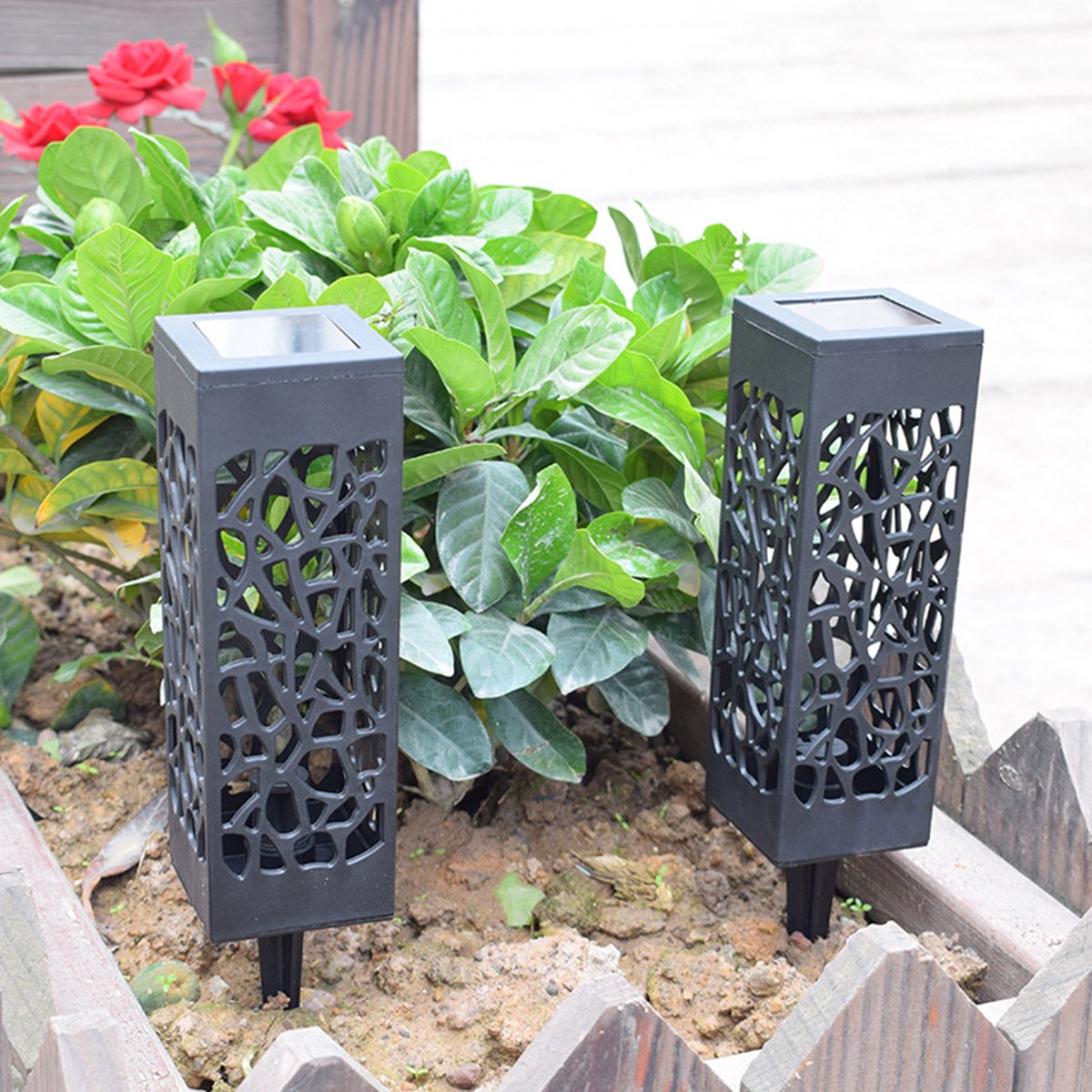 Solar Garden Light Post – Wireless Outdoor Solar Lamp – LED – Automatic Light Sensor – IP65