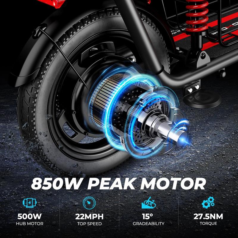 C3 Folding Electric Scooter with Seat & Basket – 850W Peak Motor | 35 km/h | 40 km Range | Dual Suspension | Up to 150 kg Load