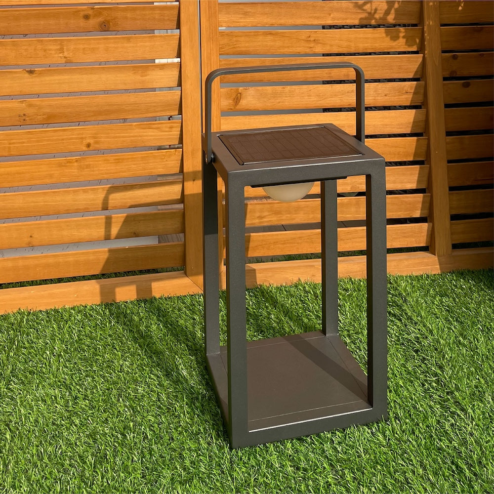 Outdoor Solar Lamp – Garden Lighting with 3 Light Modes – Anthracite Aluminium – 50 cm