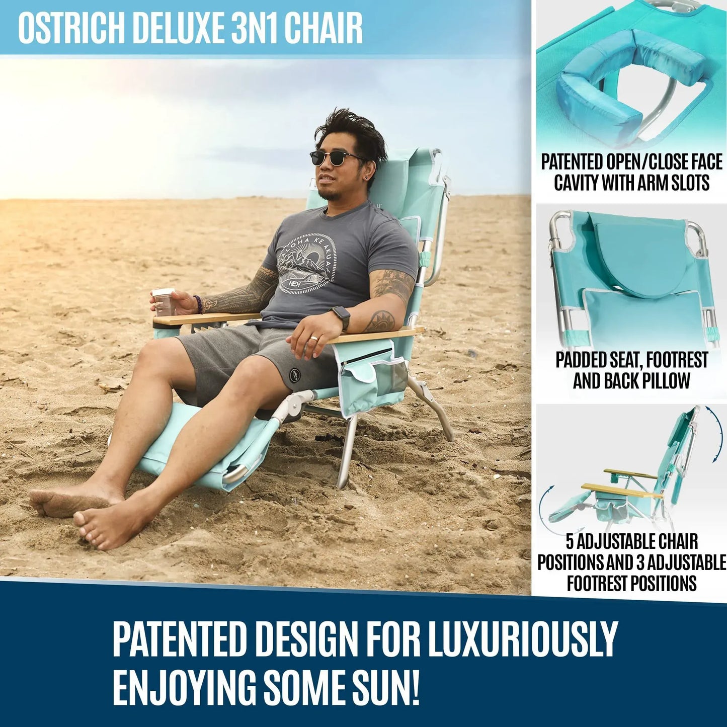 Buy 2 and get 1 free ๐บ๐บ 3-in-1 deck chair ๐๐