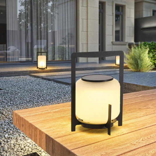 Solar Outdoor Lamp – LED – Stainless Steel & Glass – Durable Solar Garden Lighting – IP65