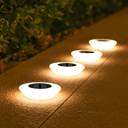 Solar Garden Lamp LED – Stainless Steel – White Light – Weather-Resistant – 30 cm