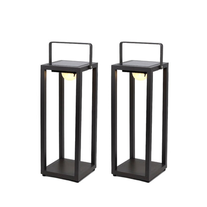 Outdoor Solar Lamp – Garden Lighting with 3 Light Modes – Anthracite Aluminium – 50 cm