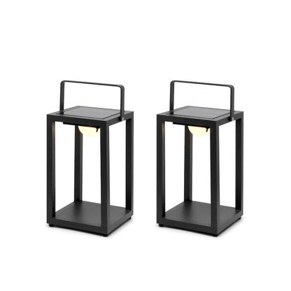 Outdoor Solar Lamp – Garden Lighting with 3 Light Modes – Anthracite Aluminium – 50 cm