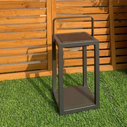 Outdoor Solar Lamp – Garden Lighting with 3 Light Modes – Anthracite Aluminium – 50 cm